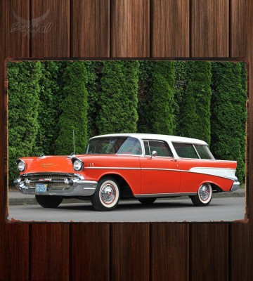 Металлическая табличка Chevrolet Bel Air Nomad